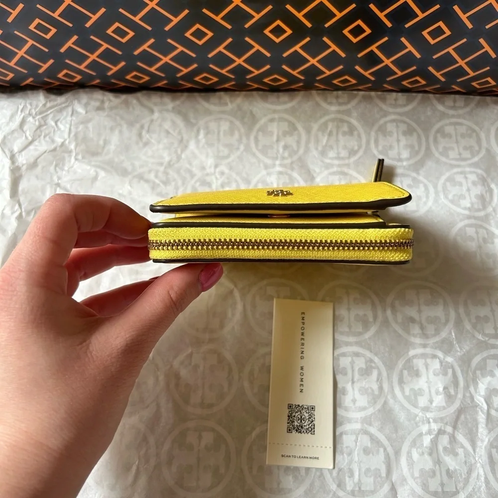 Tory Burch Emerson Mini Wallet Yarrow Gold Yellow